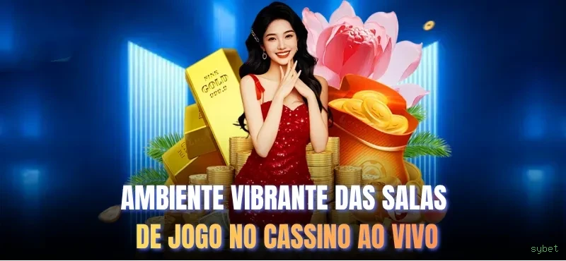 Imagem promocional do cassino online da sybet mostrando jogos ao vivo